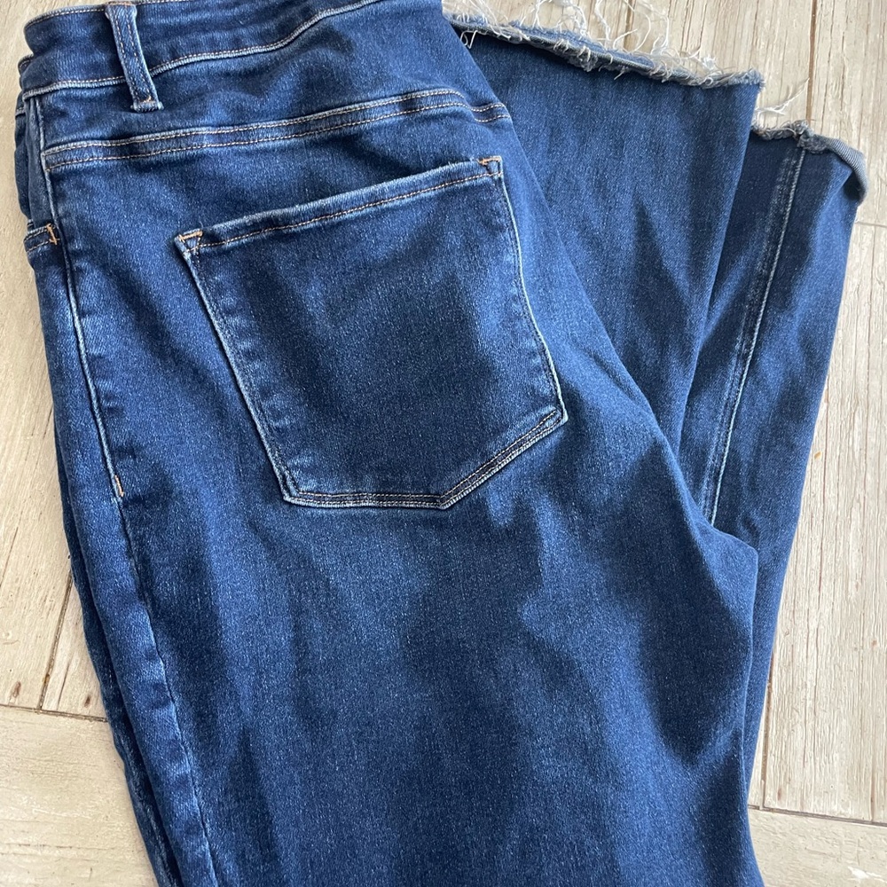 Size 22W Lovervet by Vervet raw hem bootcut jeans
